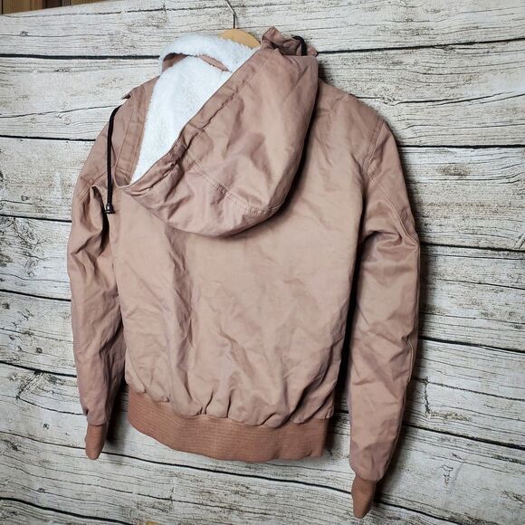 Women's J4 Bomber Jacket Brown Jacket Size Medium - Picture 4 of 12